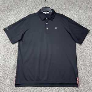 Bald Head Blues Performance Polo Shirt Men's Large Black Stretch Golf Wicking